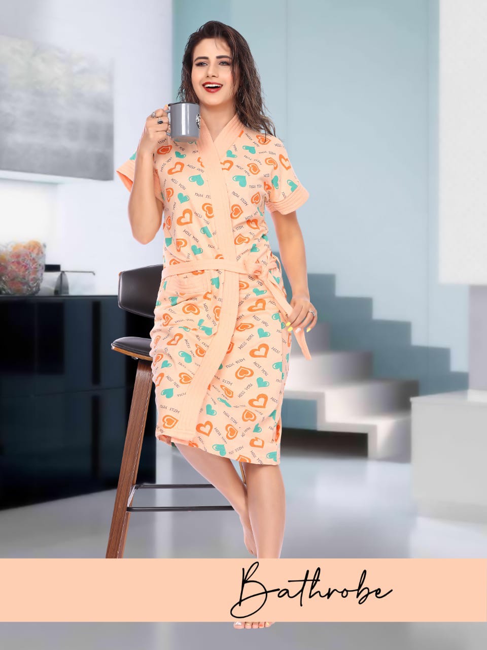 Print Bathrobes for Women